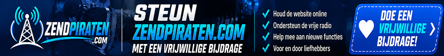 Steun Zendpiraten.com met een vrijwillige bijdrage